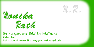 monika rath business card